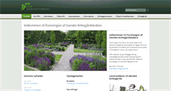 Desktop Screenshot of danskekirkegaarde.dk